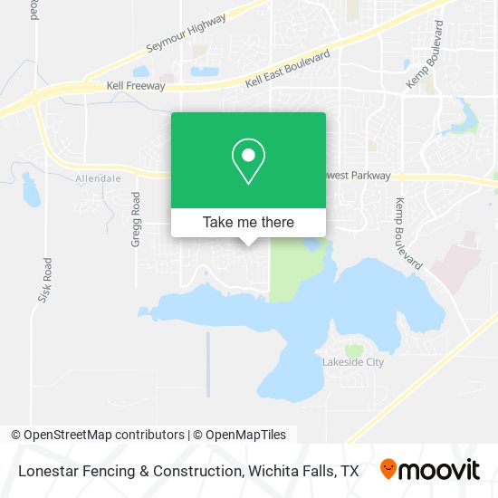 Lonestar Fencing & Construction map