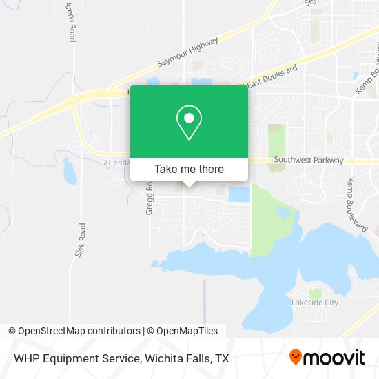 WHP Equipment Service map