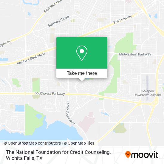 Mapa de The National Foundation for Credit Counseling