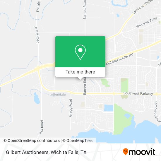 Gilbert Auctioneers map