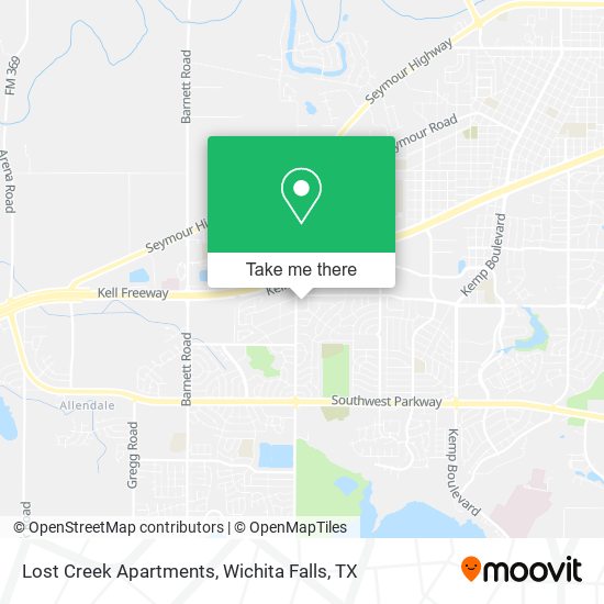 Lost Creek Apartments map