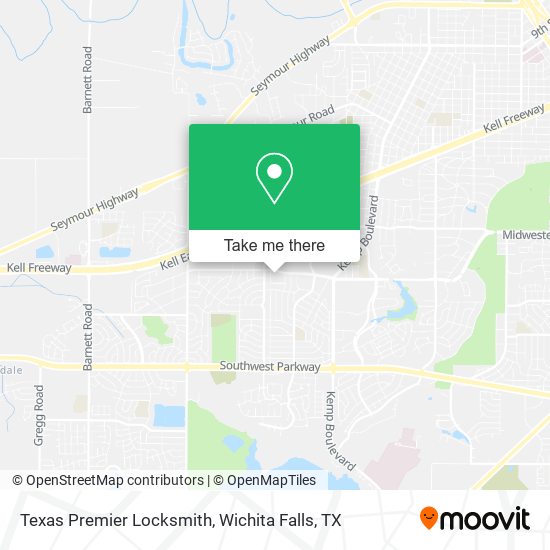 Mapa de Texas Premier Locksmith