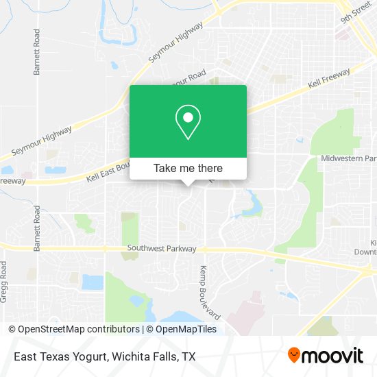 Mapa de East Texas Yogurt