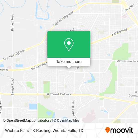 Wichita Falls TX Roofing map