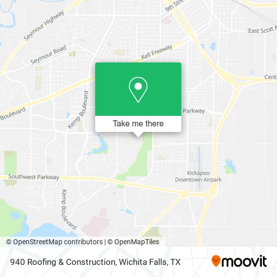 940 Roofing & Construction map