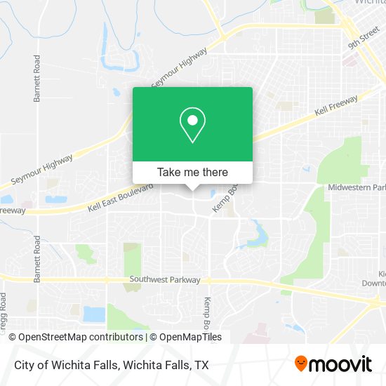City of Wichita Falls map