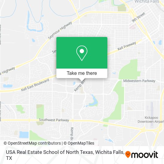 USA Real Estate School of North Texas map