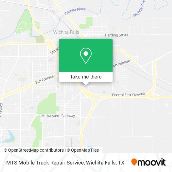 MTS Mobile Truck Repair Service map