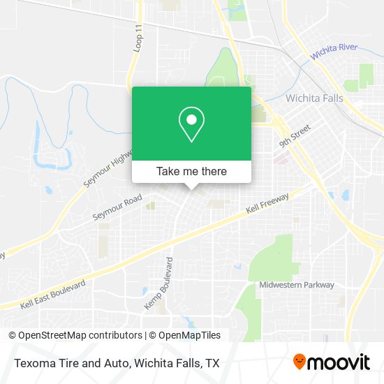 Texoma Tire and Auto map