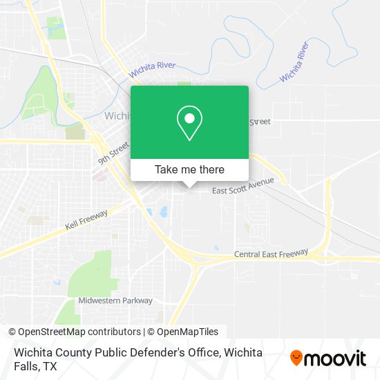 Wichita County Public Defender's Office map