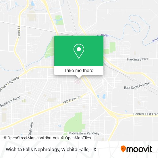 Wichita Falls Nephrology map