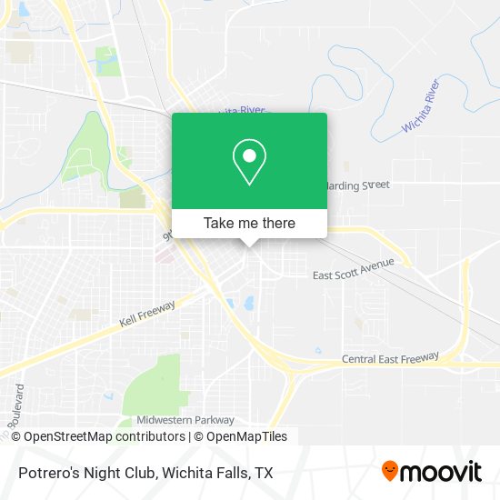 Potrero's Night Club map