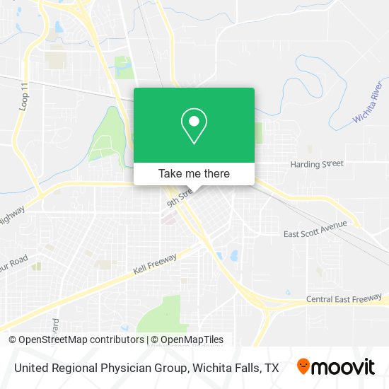 United Regional Physician Group map