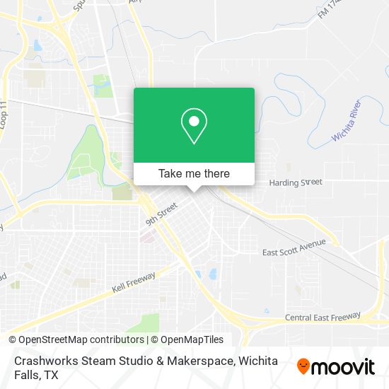 Crashworks Steam Studio & Makerspace map