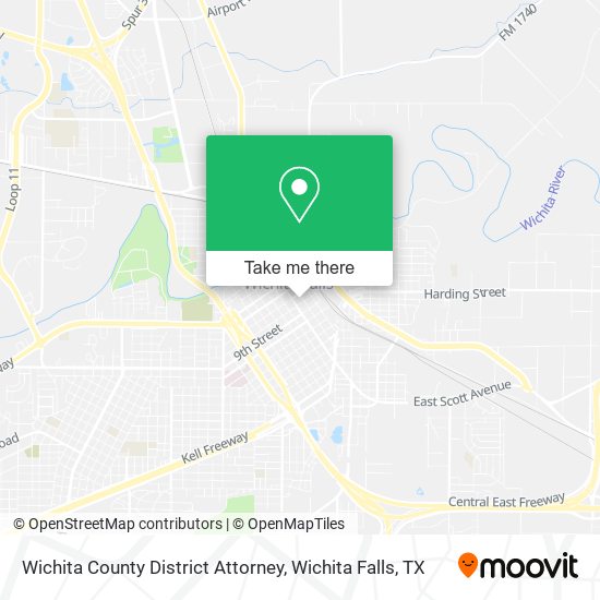 Mapa de Wichita County District Attorney