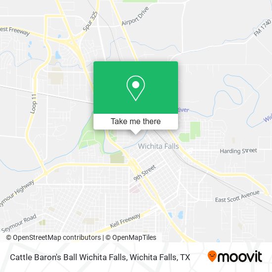 Cattle Baron's Ball Wichita Falls map