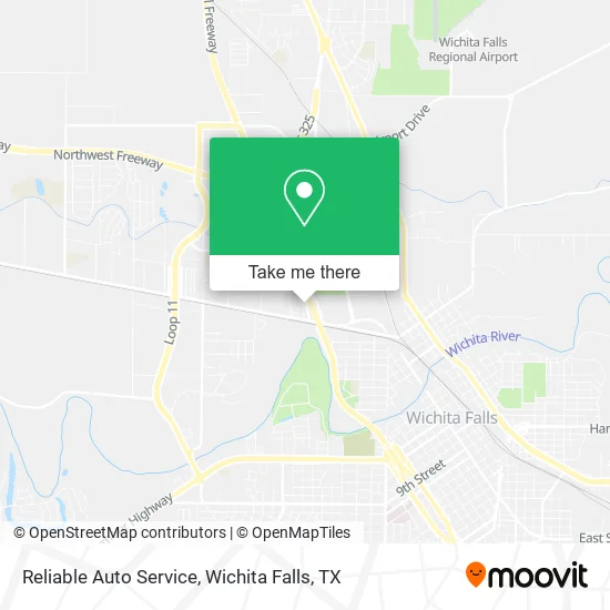 Reliable Auto Service map