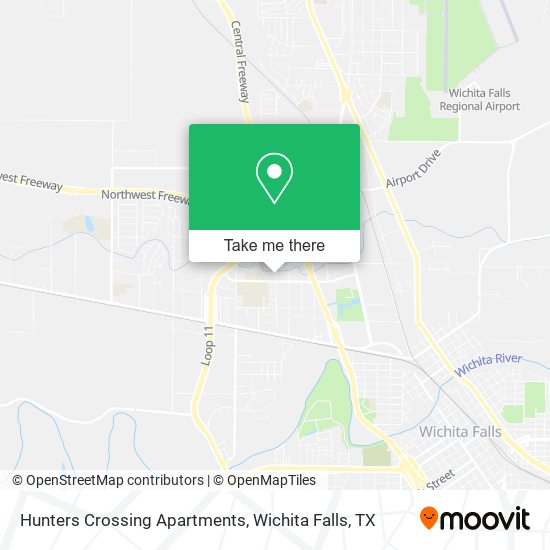 Hunters Crossing Apartments map