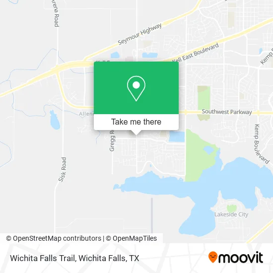 Wichita Falls Trail map