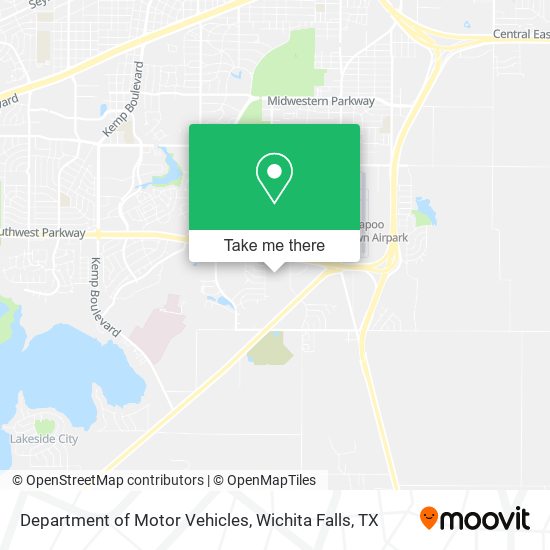 Mapa de Department of Motor Vehicles