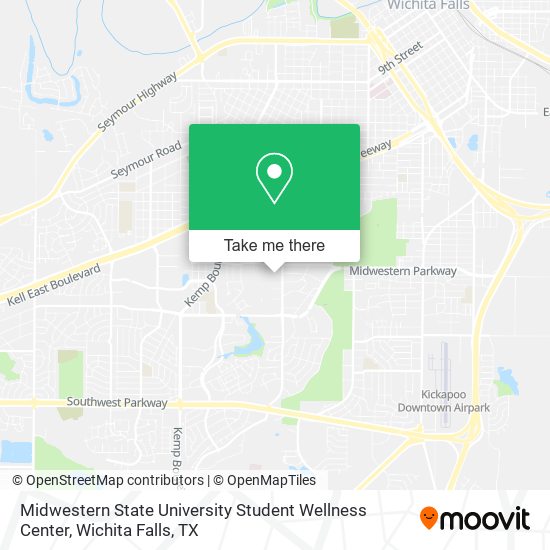 Midwestern State University Student Wellness Center map