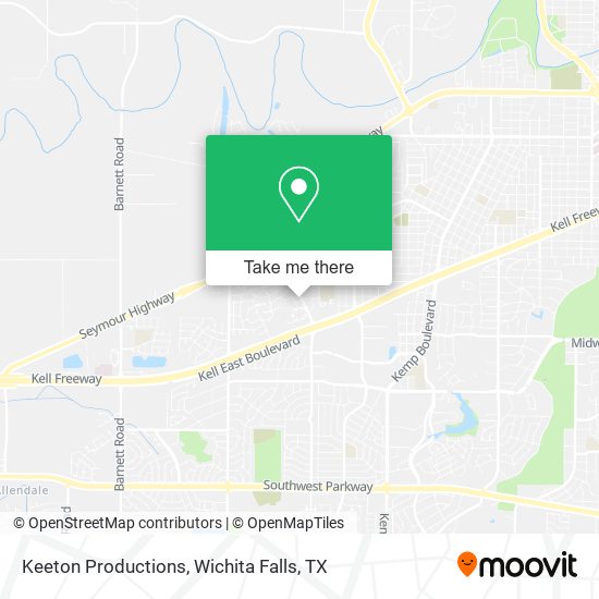 Keeton Productions map