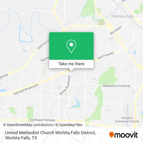 Mapa de United Methodist Church Wichita Falls District