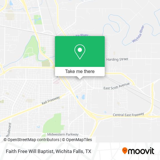 Faith Free Will Baptist map
