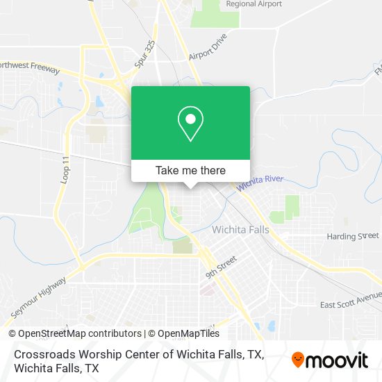 Crossroads Worship Center of Wichita Falls, TX map