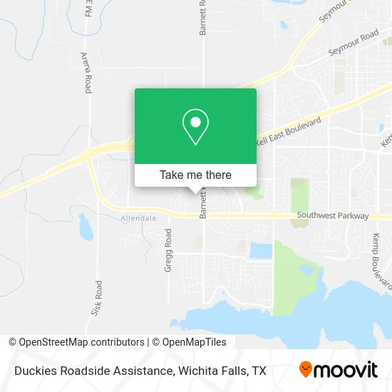 Duckies Roadside Assistance map