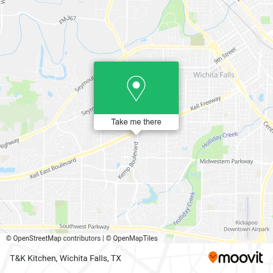 T&K Kitchen map