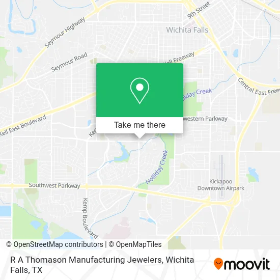 R A Thomason Manufacturing Jewelers map