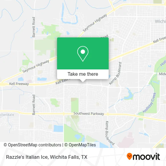 Razzle's Italian Ice map