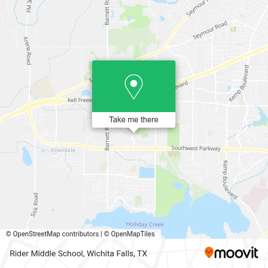 Rider Middle School map
