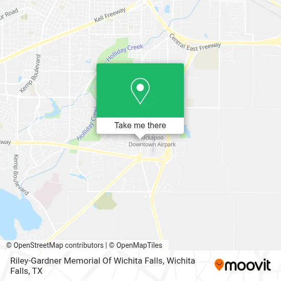 Riley-Gardner Memorial Of Wichita Falls map