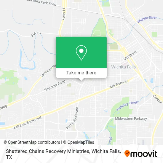 Shattered Chains Recovery Ministries map