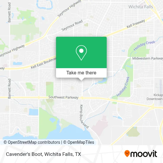 Cavender's Boot map