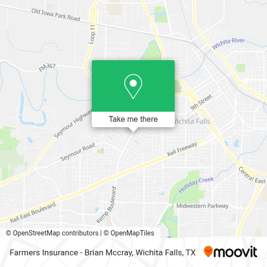Farmers Insurance - Brian Mccray map