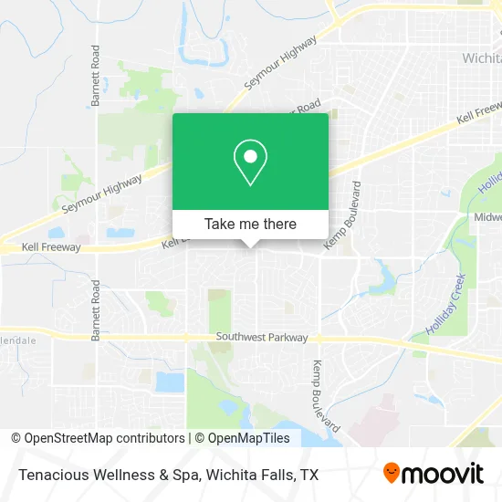 Tenacious Wellness & Spa map