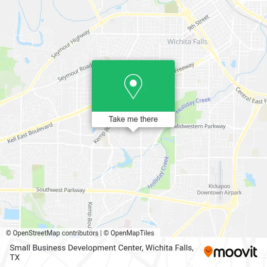 Small Business Development Center map