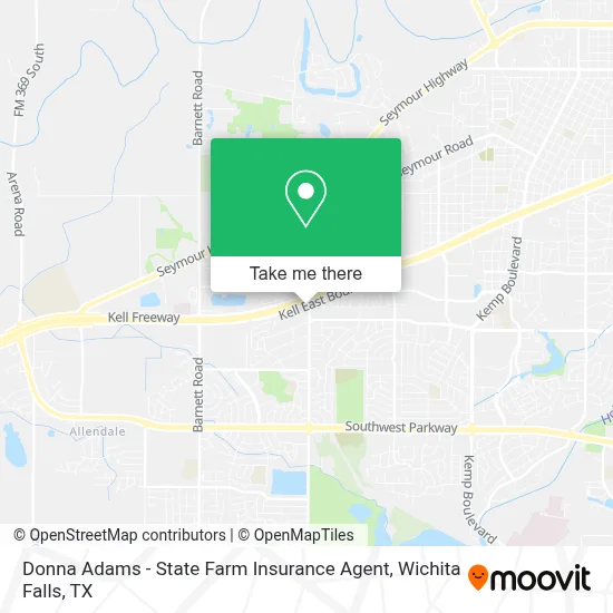Donna Adams - State Farm Insurance Agent map