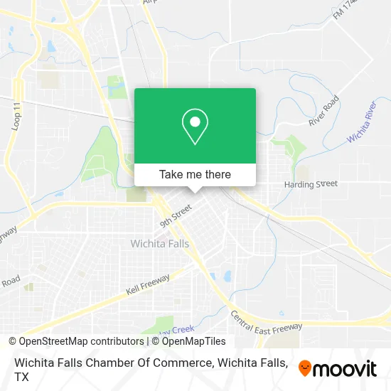 Wichita Falls Chamber Of Commerce map