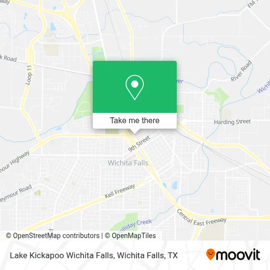 Lake Kickapoo Wichita Falls map