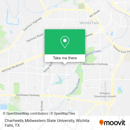 Chartwells Midwestern State University map