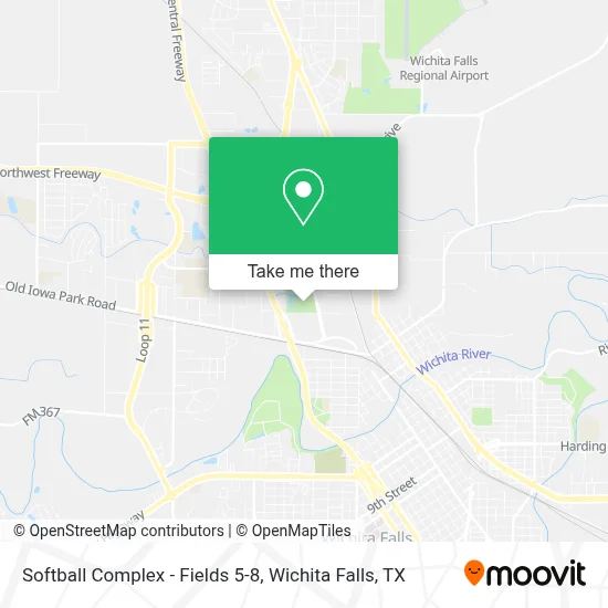 Softball Complex - Fields 5-8 map