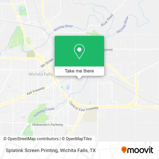 Splatink Screen Printing map