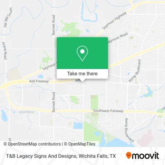 T&B Legacy Signs And Designs map