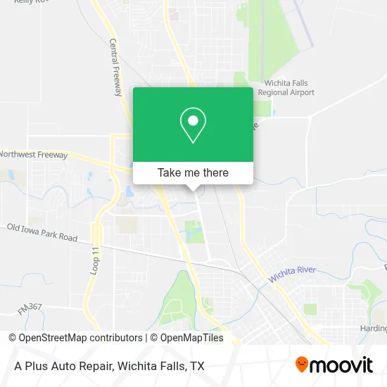 A Plus Auto Repair map