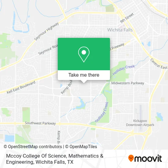 Mccoy College Of Science, Mathematics & Engineering map