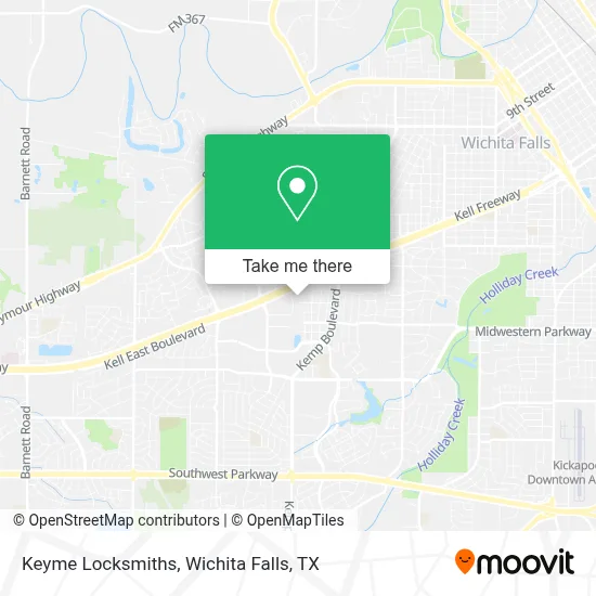 Keyme Locksmiths map